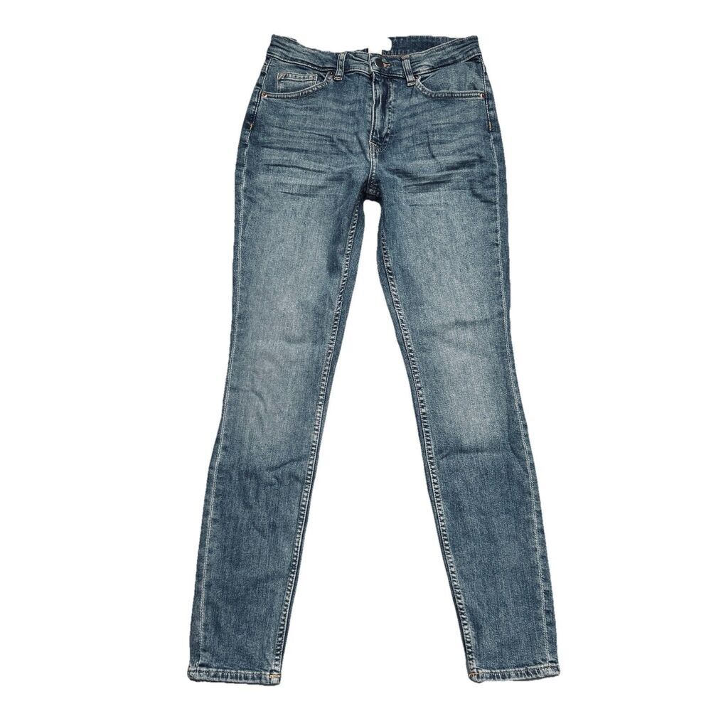 H&M High Rise Skinny Jeans 4/6 (26x27.5) Blue Denim Stretch New NWT Womens